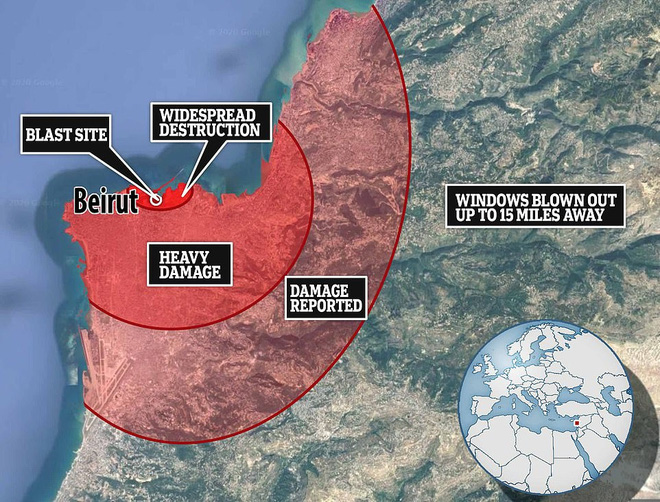 Vụ nổ cực lớn ở Li-băng: Nga công bố ảnh vệ tinh gây sốc - Ảnh 6.
