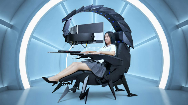 Ghế chơi game hình bọ cạp có thể biến hình đầy ảo diệu - Ảnh 1. Ghế chơi game hình bọ cạp có thể biến hình đầy ảo diệu - Ảnh 1.