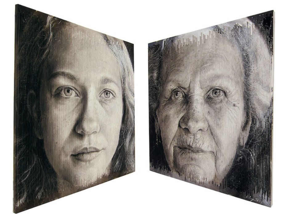 Những bức tranh chân dung kỳ lạ khiến người xem ngỡ ngàng vì có nhiều khuôn mặt từ các góc nhìn khác nhau - Ảnh 3.