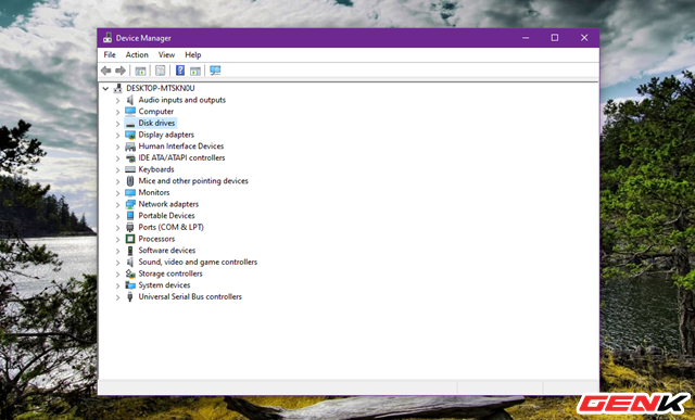 Giao diện Device Manager hiện ra, hãy điều hướng đến