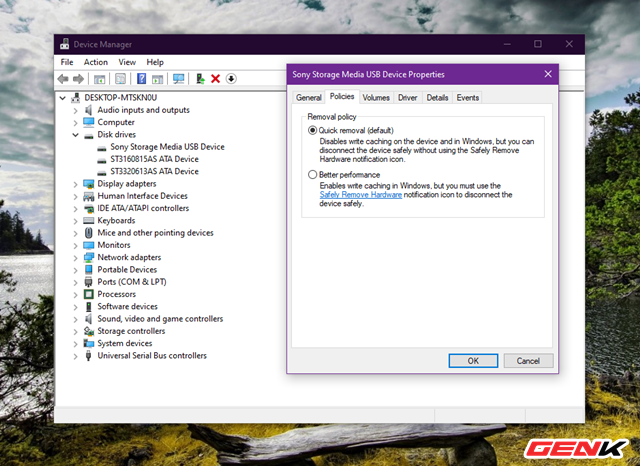Bạn hãy nhấp vào tab 