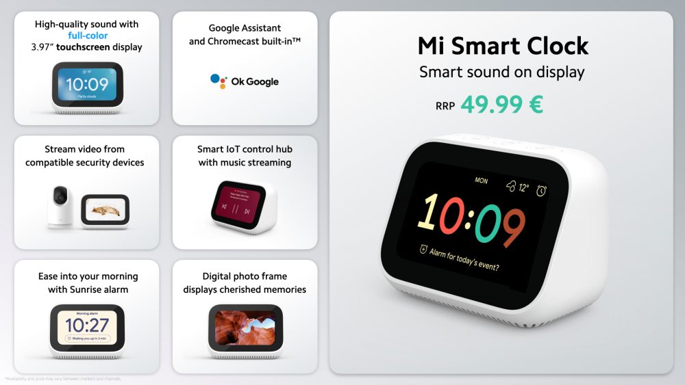 Xiaomi ra mắt đồng hồ báo thức thông minh Mi Smart Clock: Màn hình cảm ứng 3,97 inch, nhiều tính năng hay ho, giá 1,4 triệu đồng - Ảnh 2. Xiaomi ra mắt đồng hồ báo thức thông minh Mi Smart Clock: Màn hình cảm ứng 3,97 inch, nhiều tính năng hay ho, giá 1,4 triệu đồng - Ảnh 2.