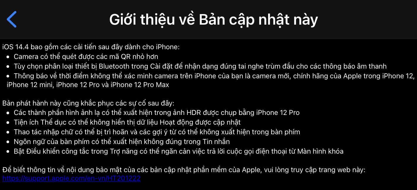 Apple phát hành iOS 14.4: Vá lỗi bảo mật quan trọng, phát hiện iPhone đã bị thay camera - Ảnh 3.