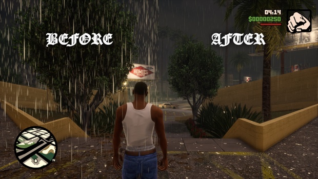 Unable to make the rain effect come to life in GTA Trilogy, Rockstar had to rely on modders - Photo 1.