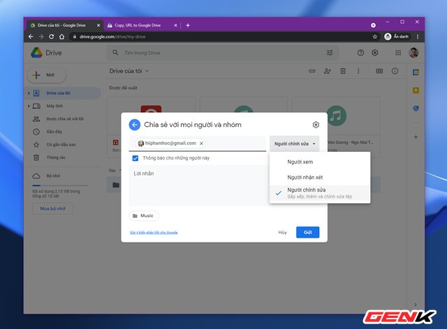 Cách sao chép và di chuyển dữ liệu giữa 02 tài khoản Google Drive - Ảnh 5.