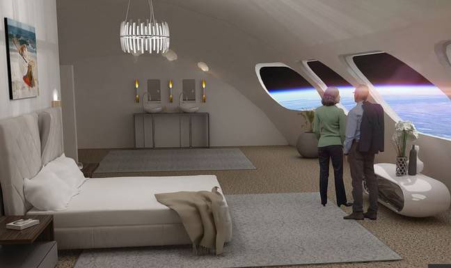 The world's first $200 billion space hotel: Gone are the days of sleeping bags, customers can now live in villas floating in space - Photo 2.