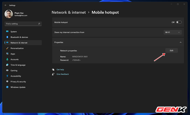 Turn your Windows 11 computer into a Wi-Fi hotspot for smartphones - Photo 4.