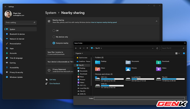 With Windows 11, you can quickly share data between computers on the same network quite easily - Photo 5.