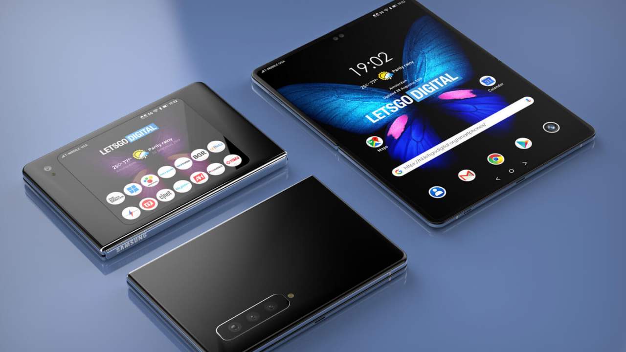 Samsung's new folding screen device patent combines Galaxy Z Fold and Surface Duo - Photo 1.