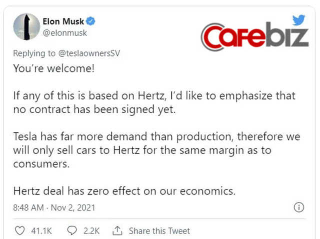 Vốn hóa Tesla vượt mốc 1.000 tỷ USD sau tin bán được 100.000 xe, Elon Musk vừa lật kèo nói ‘vẫn chưa ký hợp đồng’ - Ảnh 2.