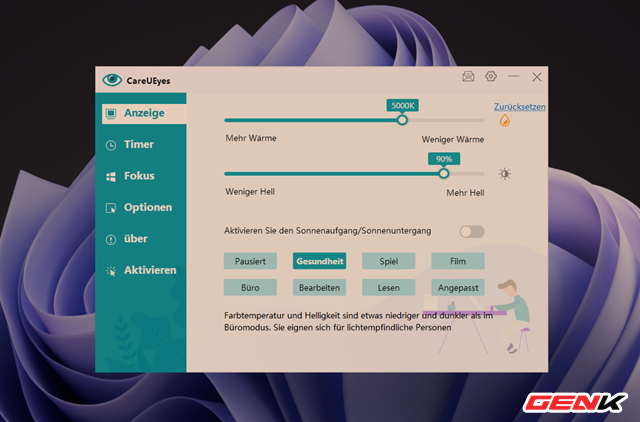 With this software, you will no longer have to worry about your eye health when using the computer regularly - Photo 5.