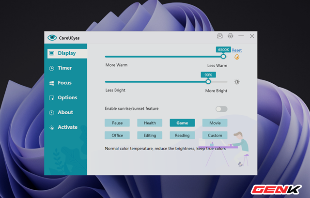 With this software, you will no longer have to worry about your eye health when using the computer regularly - Photo 9.