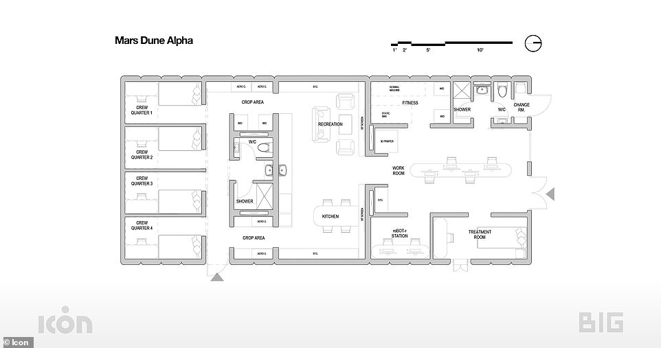 This is NASA's Mars simulation base: spacious, with 55-inch TV, kitchen, gym - Photo 7.