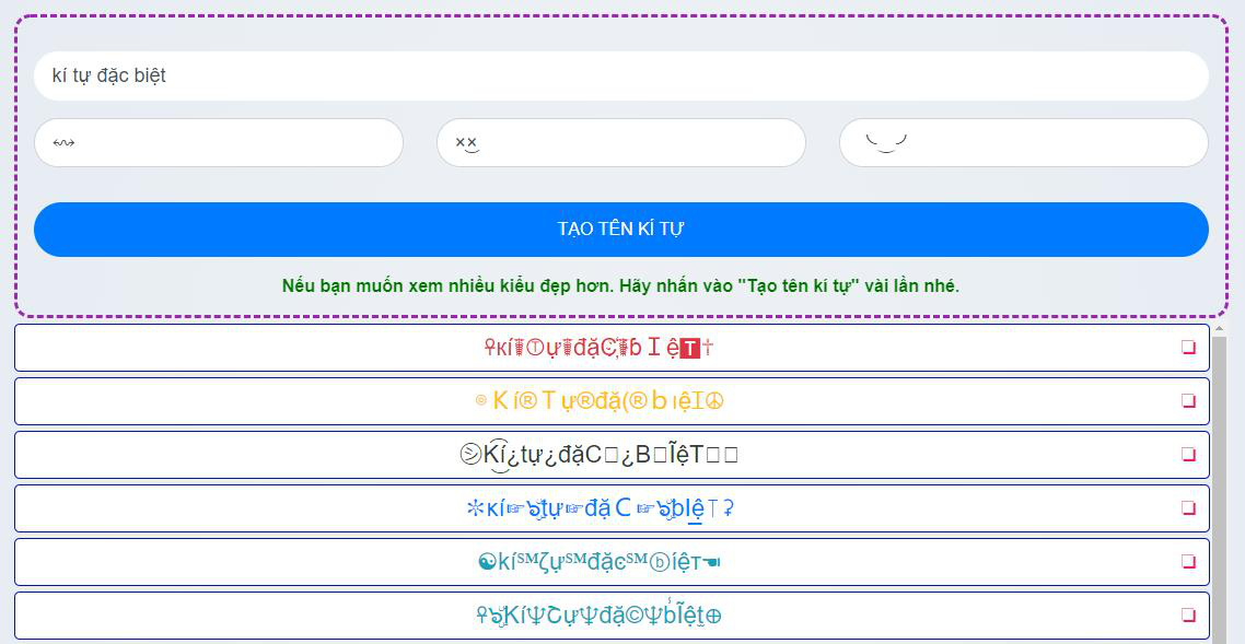 Cách tạo tên kí tự đặc biệt tại KiTuHay.com hoàn toàn miễn phí - Ảnh 3.