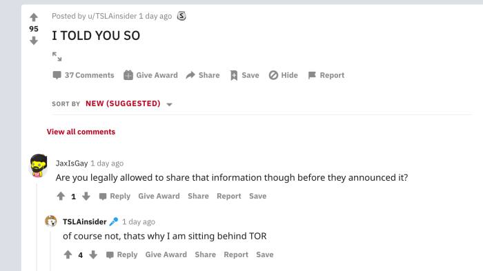 Hóa ra coder Tesla đã báo trước việc công ty đang mua Bitcoin mà không ai tin - Ảnh 2. Hóa ra coder Tesla đã báo trước việc công ty đang mua Bitcoin mà không ai tin - Ảnh 2.