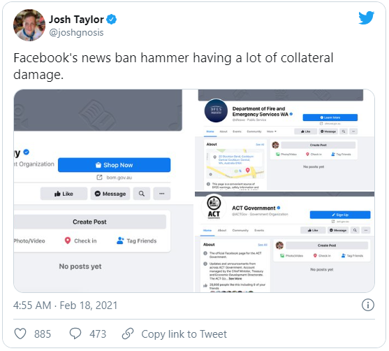 Facebook phát động chiến tranh tin tức với Úc - Ảnh 2. Facebook phát động chiến tranh tin tức với Úc - Ảnh 2.
