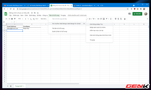 Cách gửi email hàng loạt trong Gmail từ Google Sheets - Ảnh 11.