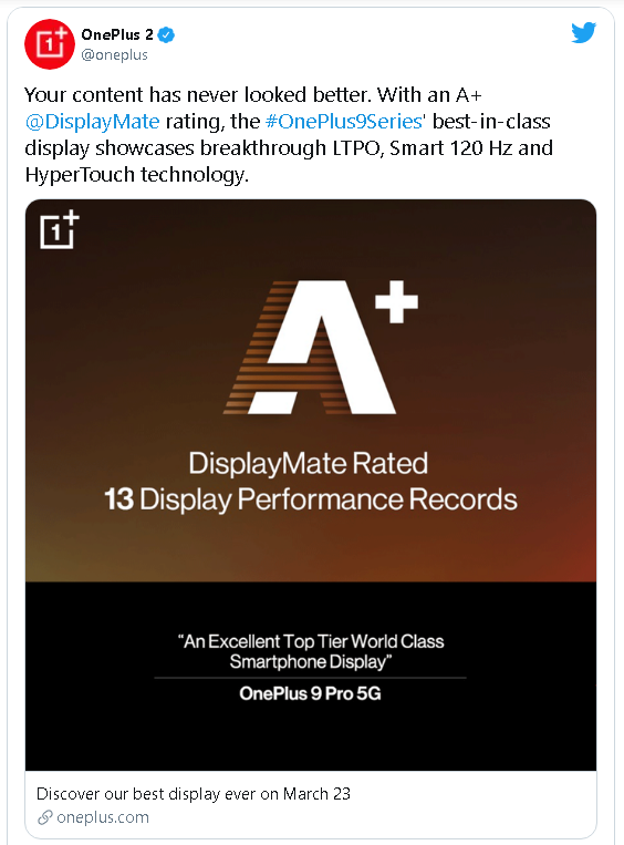 Màn hình của OnePlus 9 Pro có thể giảm tần số xuống 1Hz - Ảnh 2. Màn hình của OnePlus 9 Pro có thể giảm tần số xuống 1Hz - Ảnh 2.