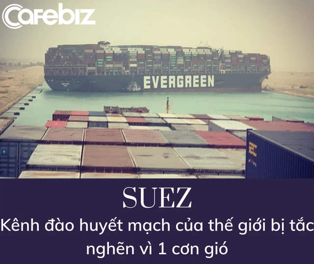  Sự thật khó tin: Tàu dài 400m, nặng 220.000 tấn mắc kẹt chắn ngang kênh đào Suez vì bị... gió thổi - Ảnh 1.