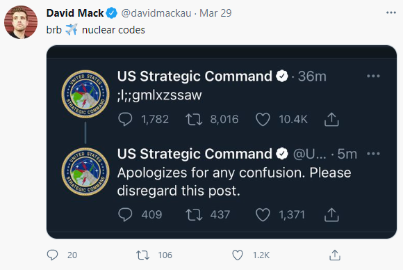 Bộ Chỉ huy Chiến lược Hoa Kỳ đăng dòng ký tự vô nghĩa ;l;;gmlxzssaw lên Twitter, cư dân mạng đoán ngay rằng có mèo trèo lên bàn phím - Ảnh 4.