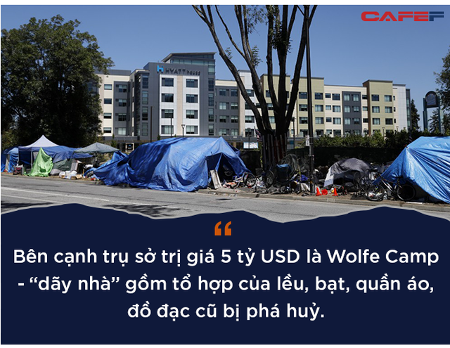 “Xóm vô gia cư” bên cạnh trụ sở 5 tỷ USD của Apple - Ảnh 2.