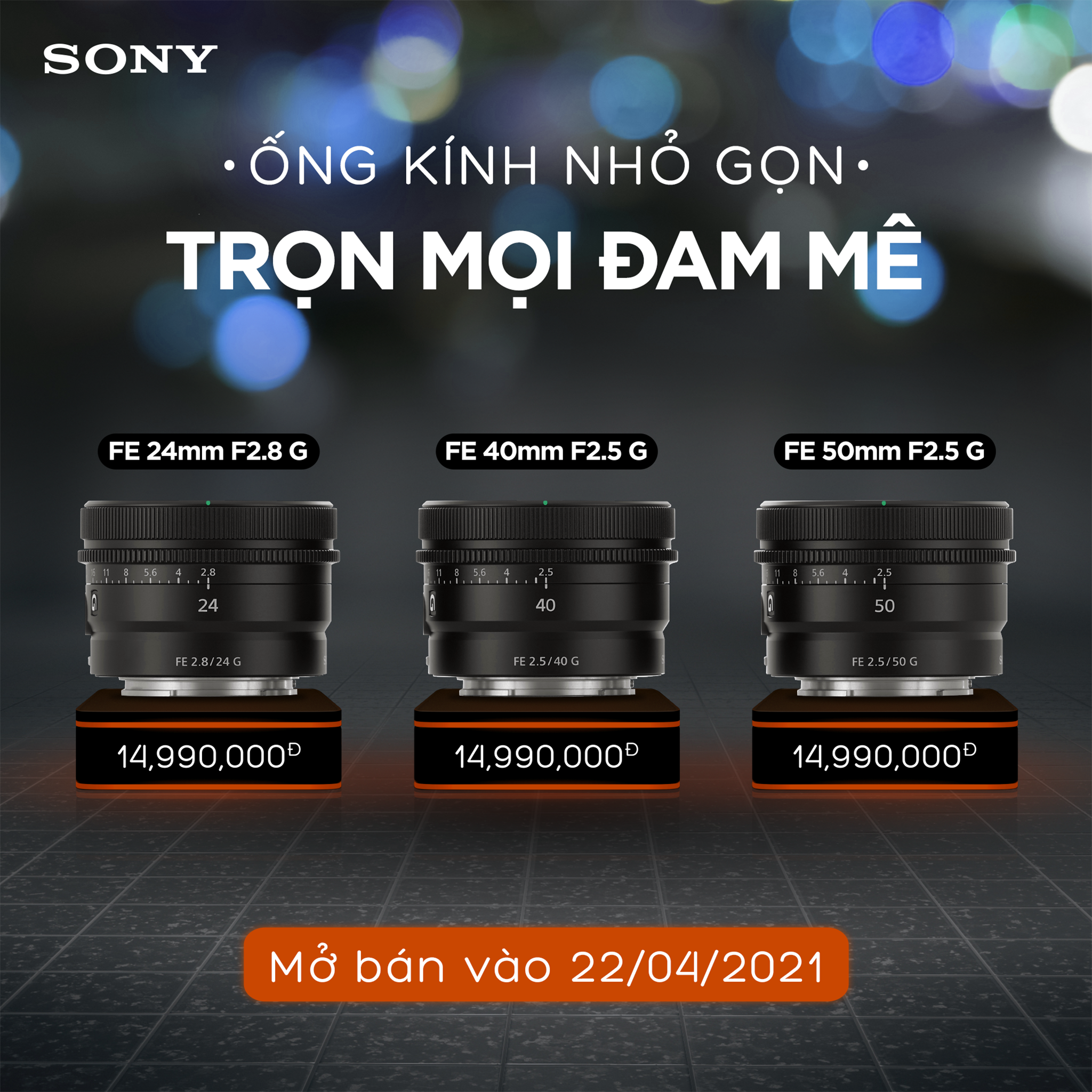Sony ra mắt ống kính FE 50mm F1.2 G Master và 3 ống kính dòng G nhỏ gọn nhẹ mới, giá 49.99/14.99 triệu đồng - Ảnh 14. Sony ra mắt ống kính FE 50mm F1.2 G Master và 3 ống kính dòng G nhỏ gọn nhẹ mới, giá 49.99/14.99 triệu đồng - Ảnh 14.