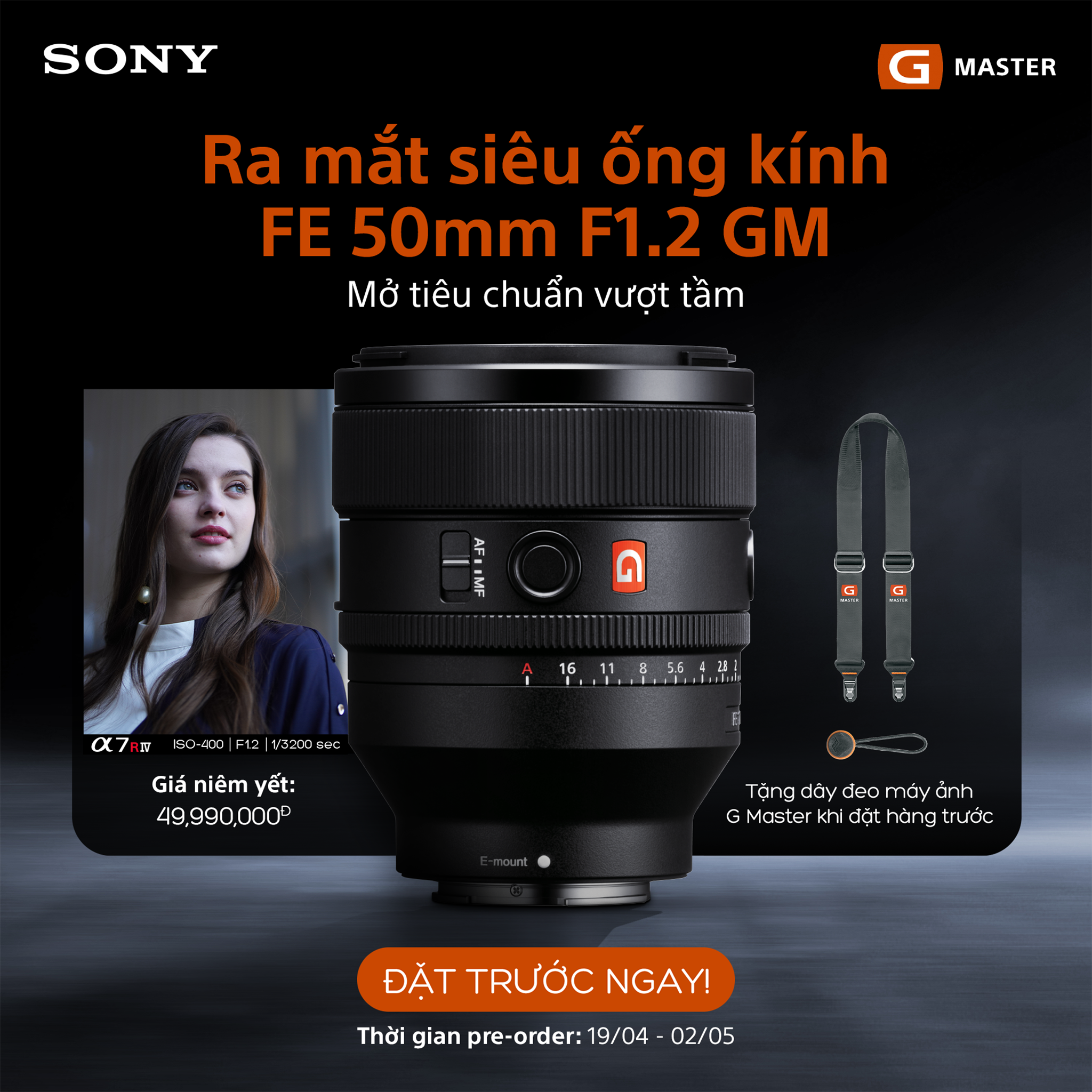 Sony ra mắt ống kính FE 50mm F1.2 G Master và 3 ống kính dòng G nhỏ gọn nhẹ mới, giá 49.99/14.99 triệu đồng - Ảnh 7. Sony ra mắt ống kính FE 50mm F1.2 G Master và 3 ống kính dòng G nhỏ gọn nhẹ mới, giá 49.99/14.99 triệu đồng - Ảnh 7.