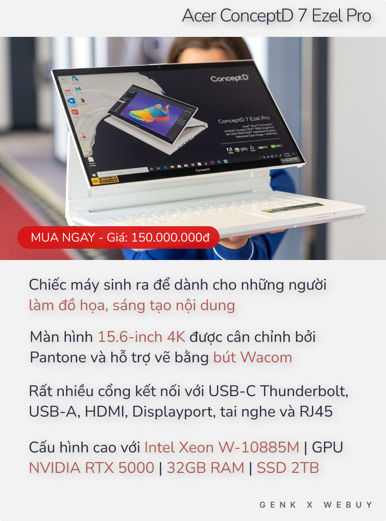 5 laptop giá bán lên tới 150 triệu, không có gì để chê dành cho những người không có gì ngoài điều kiện - Ảnh 5. 5 laptop giá bán lên tới 150 triệu, không có gì để chê dành cho những người không có gì ngoài điều kiện - Ảnh 5.