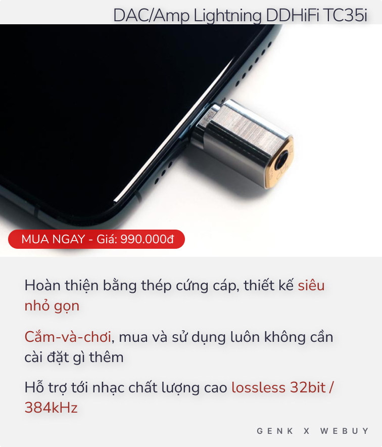 Muốn nghe nhạc Apple lossless đúng chuẩn? Gom đủ 5 triệu mua phụ kiện đi rồi tính tiếp! - Ảnh 6. Muốn nghe nhạc Apple lossless đúng chuẩn? Gom đủ 5 triệu mua phụ kiện đi rồi tính tiếp! - Ảnh 6.