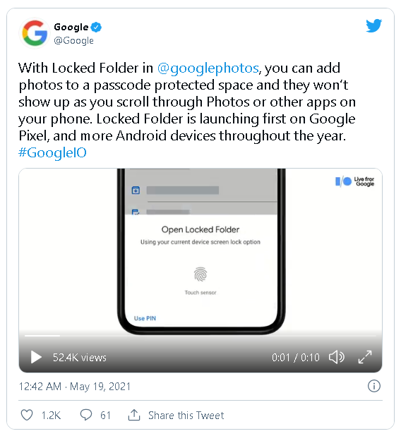Google Photos có thêm thư mục khóa, giúp lưu trữ những bức ảnh cá nhân và riêng tư - Ảnh 2.