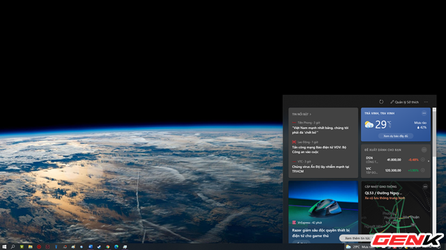 Cách bật và tắt tính năng Tin tức và Sở thích tự nhiên xuất hiện trên Windows 10 - Ảnh 1. Cách bật và tắt tính năng Tin tức và Sở thích tự nhiên xuất hiện trên Windows 10 - Ảnh 1.