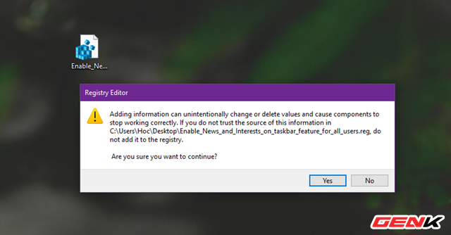 Cách bật và tắt tính năng Tin tức và Sở thích xuất hiện tự nhiên trên Windows 10 - Ảnh 10. Cách bật và tắt tính năng Tin tức và Sở thích xuất hiện tự nhiên trên Windows 10 - Ảnh 10.
