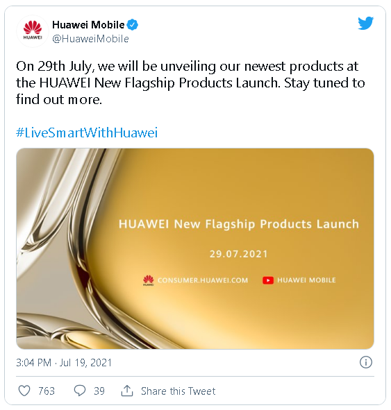 Huawei P50 sẽ chính thức ra mắt vào ngày 29 tháng 7 - Ảnh 2.