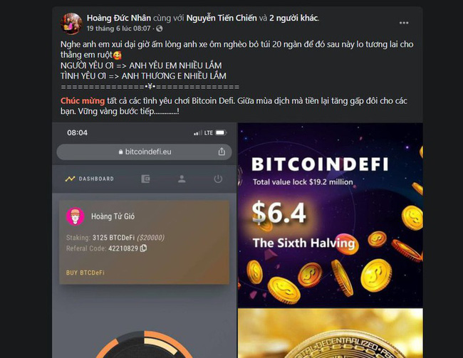 Thủ lĩnh đa cấp tiền số BitcoinDeFi bất ngờ mất sóng, DJ nổi tiếng xóa bài đăng quảng cáo - Ảnh 3.