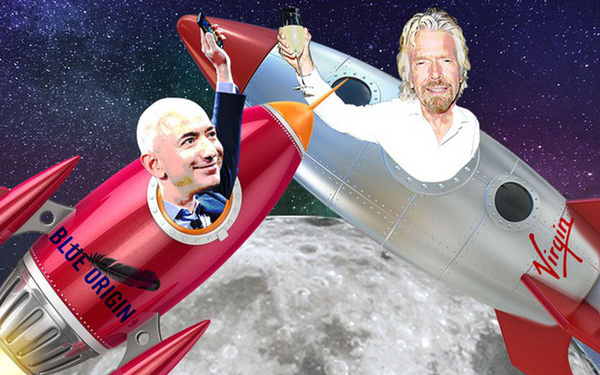  Cuộc đối đầu của giới siêu giàu: Tỷ phú Richard Branson muốn vượt mặt Jeff Bezos trong cuộc đua không gian - Ảnh 1.