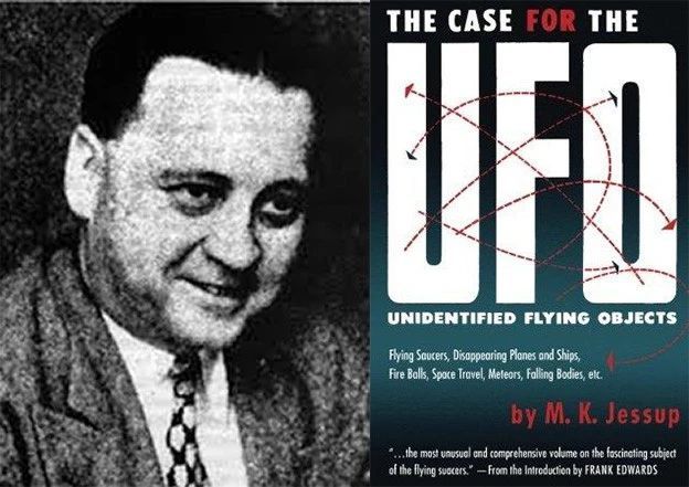 Morris Ketchum Jessup, có bằng Thạc sĩ Khoa học thiên văn, mặc dù phần lớn đời ông chỉ là một nhân viên bán phụ tùng ô tô và một nhiếp ảnh gia, nhưng có lẽ ông được người ta nhớ đến nhiều nhất thông qua các bài viết và cuốn sách về UFO.