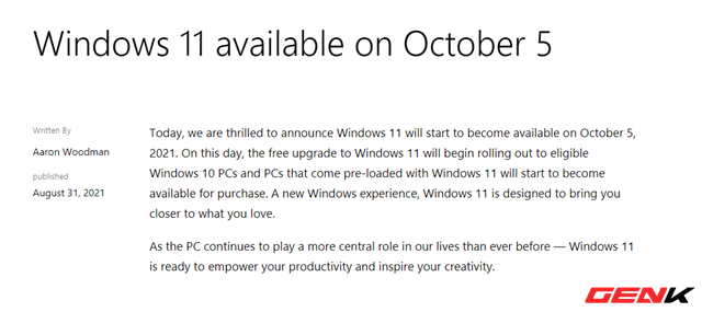 Những điều bạn cần biết và chuẩn bị khi Windows 11 ra mắt chính thức - Ảnh 1. Những điều bạn cần biết và chuẩn bị khi Windows 11 ra mắt chính thức - Ảnh 1.