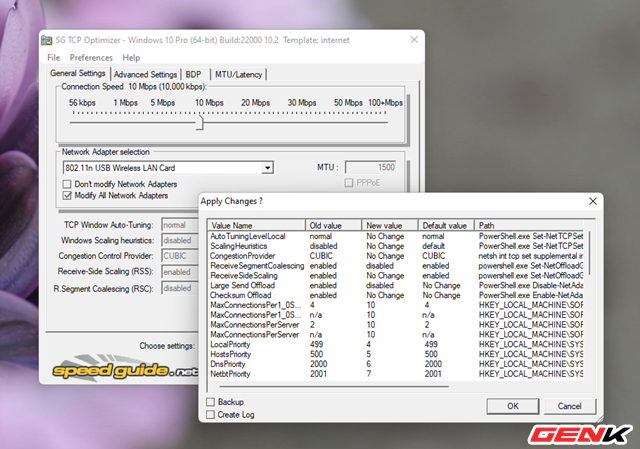 How to optimize and improve Internet connection speed on Windows during cable break season - Photo 10. Cách tối ưu và cải thiện tốc độ kết nối Ineternet trên Windows trong mùa đứt cáp - Ảnh 10.