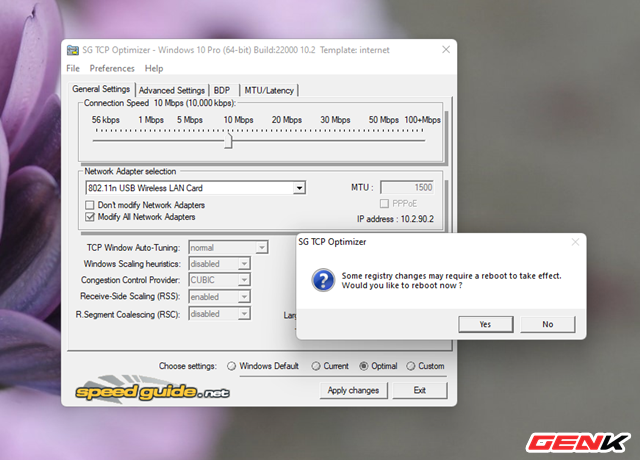 How to optimize and improve Internet connection speed on Windows during cable break season - Photo 11. Cách tối ưu và cải thiện tốc độ kết nối Ineternet trên Windows trong mùa đứt cáp - Ảnh 11.