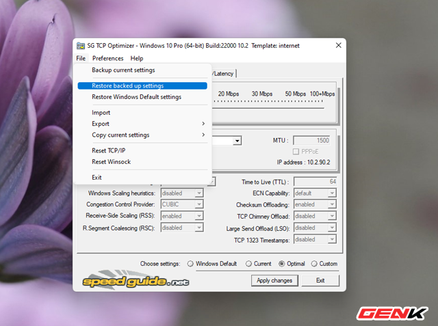 How to optimize and improve Internet connection speed on Windows during cable break season - Photo 12. Cách tối ưu và cải thiện tốc độ kết nối Ineternet trên Windows trong mùa đứt cáp - Ảnh 12.