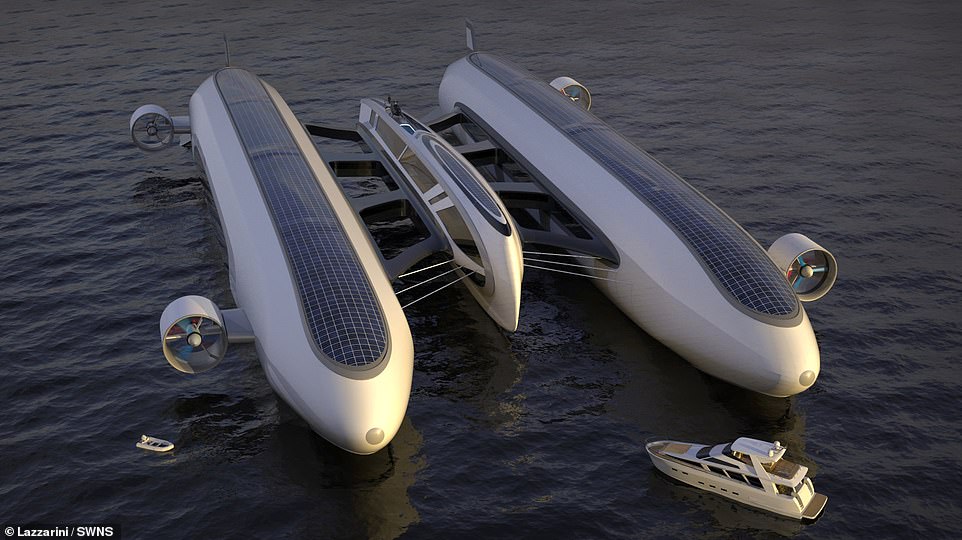 Air Yacht: The idea of ​​​​a superyacht that flies in the sky and runs on the sea of ​​the future - Photo 2.