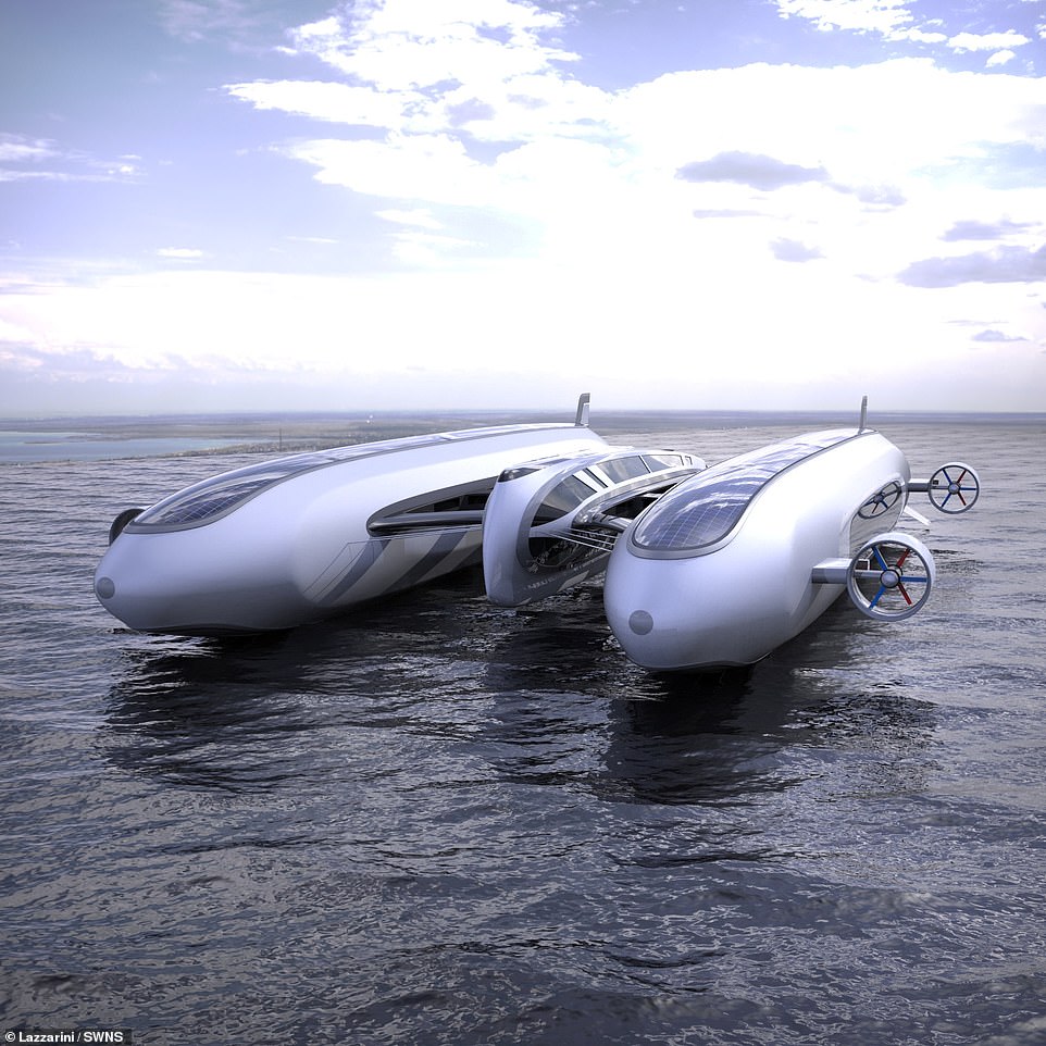 Air Yacht: The idea of ​​​​a superyacht that flies in the sky and runs on the sea of ​​the future - Photo 8.