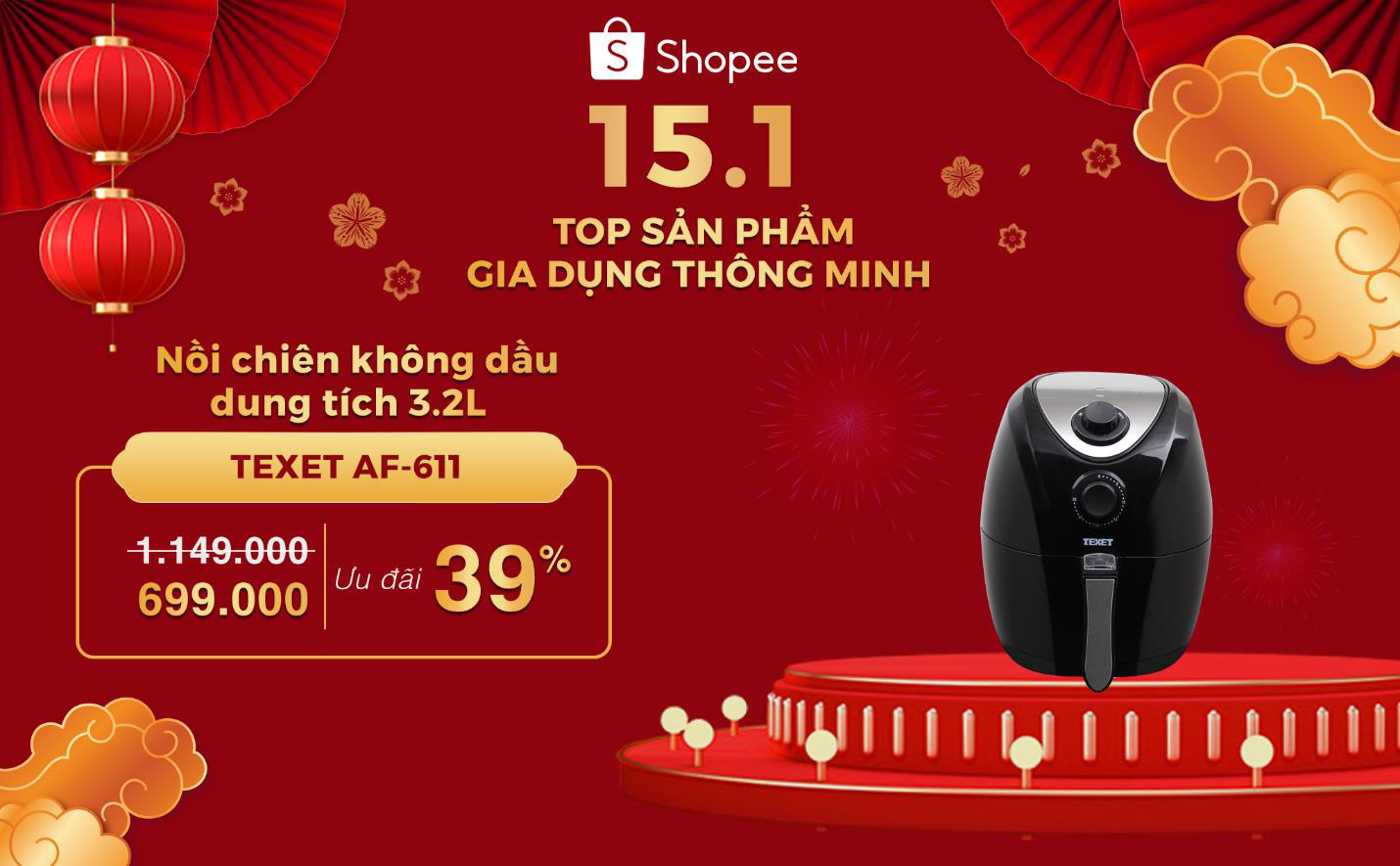 Shopee 15.1 – Tết sale hàng hiệu – giảm giá tới 50% - Ảnh 2.