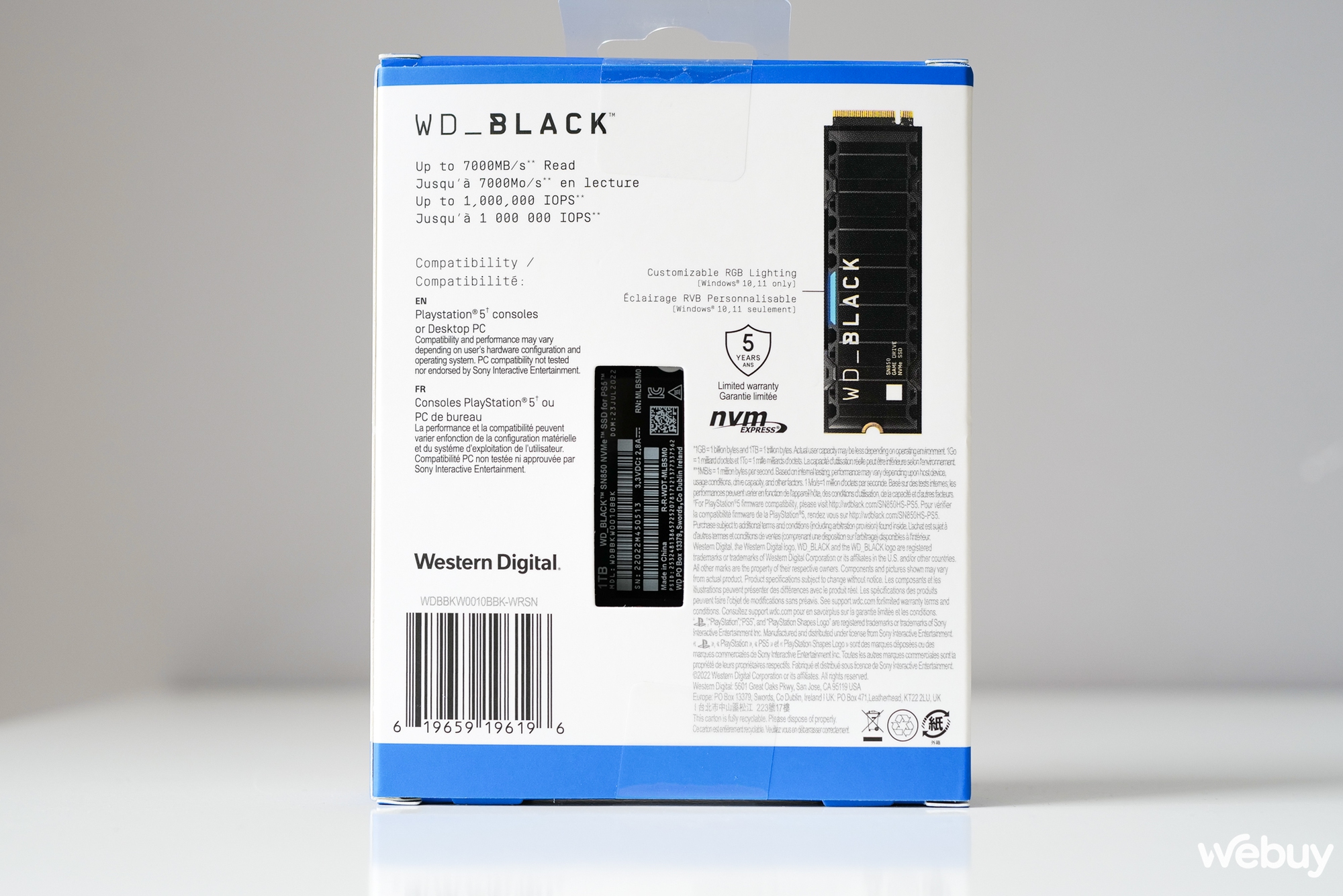 Đánh giá nhanh ổ cứng SSD NVMe WD_BLACK SN850 dành cho PS5: Vẫn thuộc hàng đầu bảng nhưng được dán thêm logo PlayStation trên hộp - Ảnh 3.