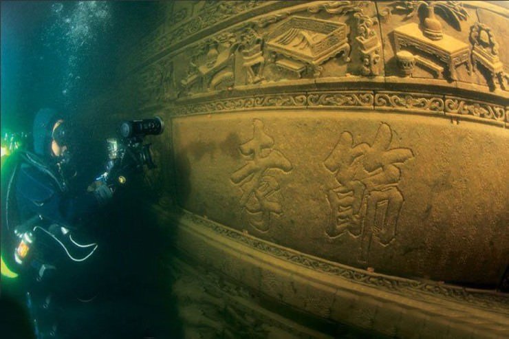 Atlantis của Trung Quốc - 'Shi Cheng', Thành phố cổ đại bị mất tích dưới nước - Ảnh 1.