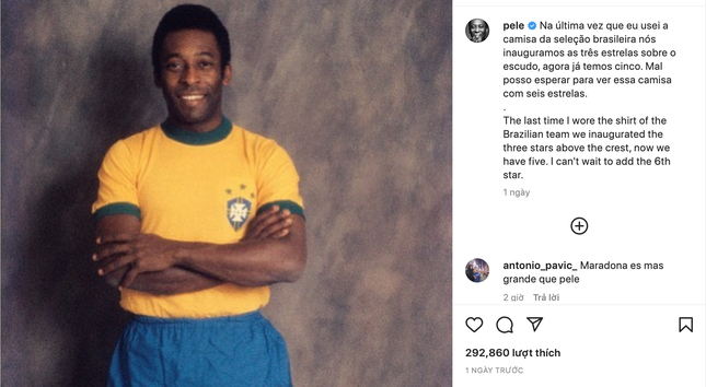 Vua dự đoán Pele khẳng định ĐT Brazil sẽ vô địch World Cup 2022 - Ảnh 1.