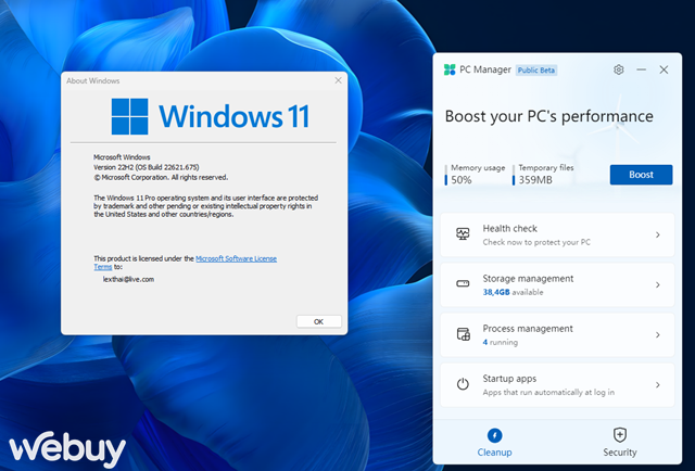 Cách tải và dùng thử PC Manager, ứng dụng quản lý và dọn dẹp hệ thống của Microsoft dành cho Windows 11 - Ảnh 1.