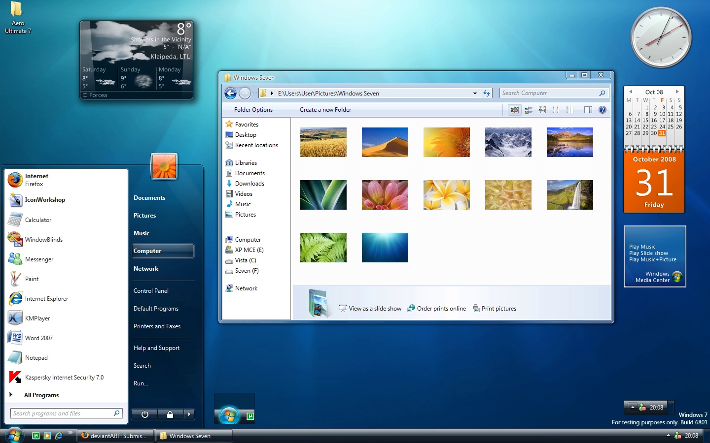 Tạo slideshow làm hình nền trên Windows 7