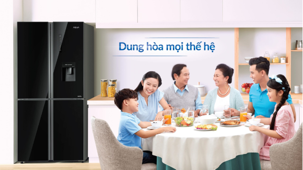 Tủ lạnh Aqua Inverter 516 lít AQR-IGW525 đáp ứng đầy đủ các nhu cầu của gia đình - Ảnh 1.