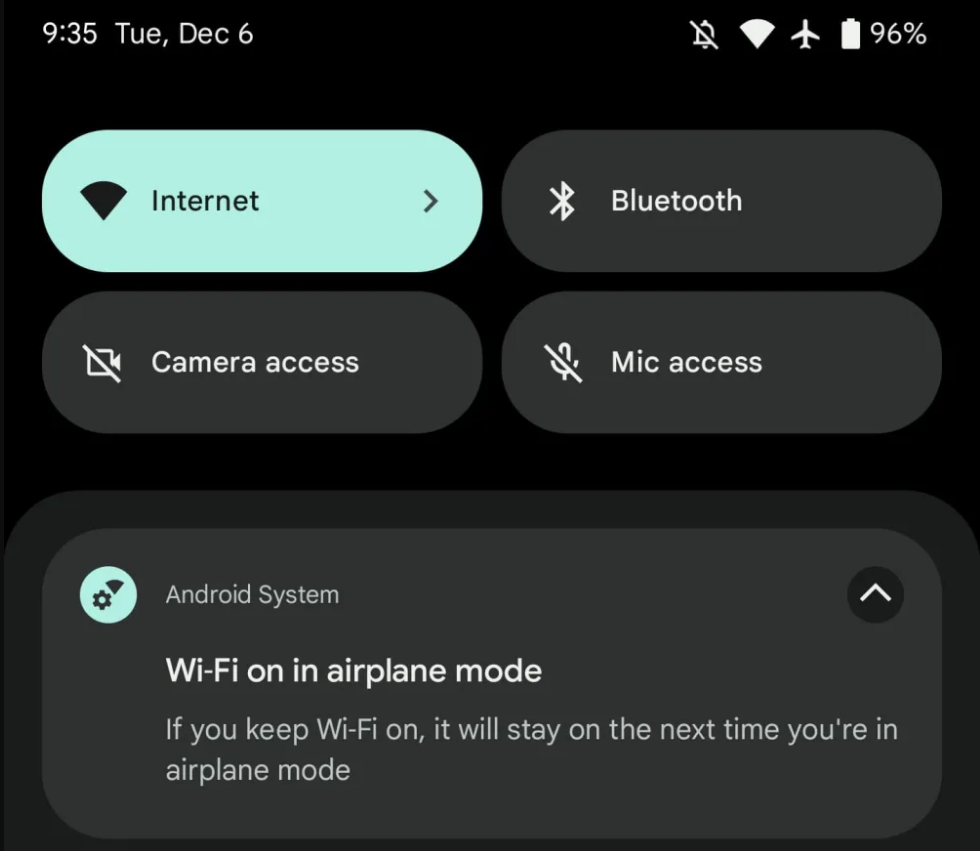 Smartphone Android memungkinkan koneksi Bluetooth dan Wi-Fi dalam mode 